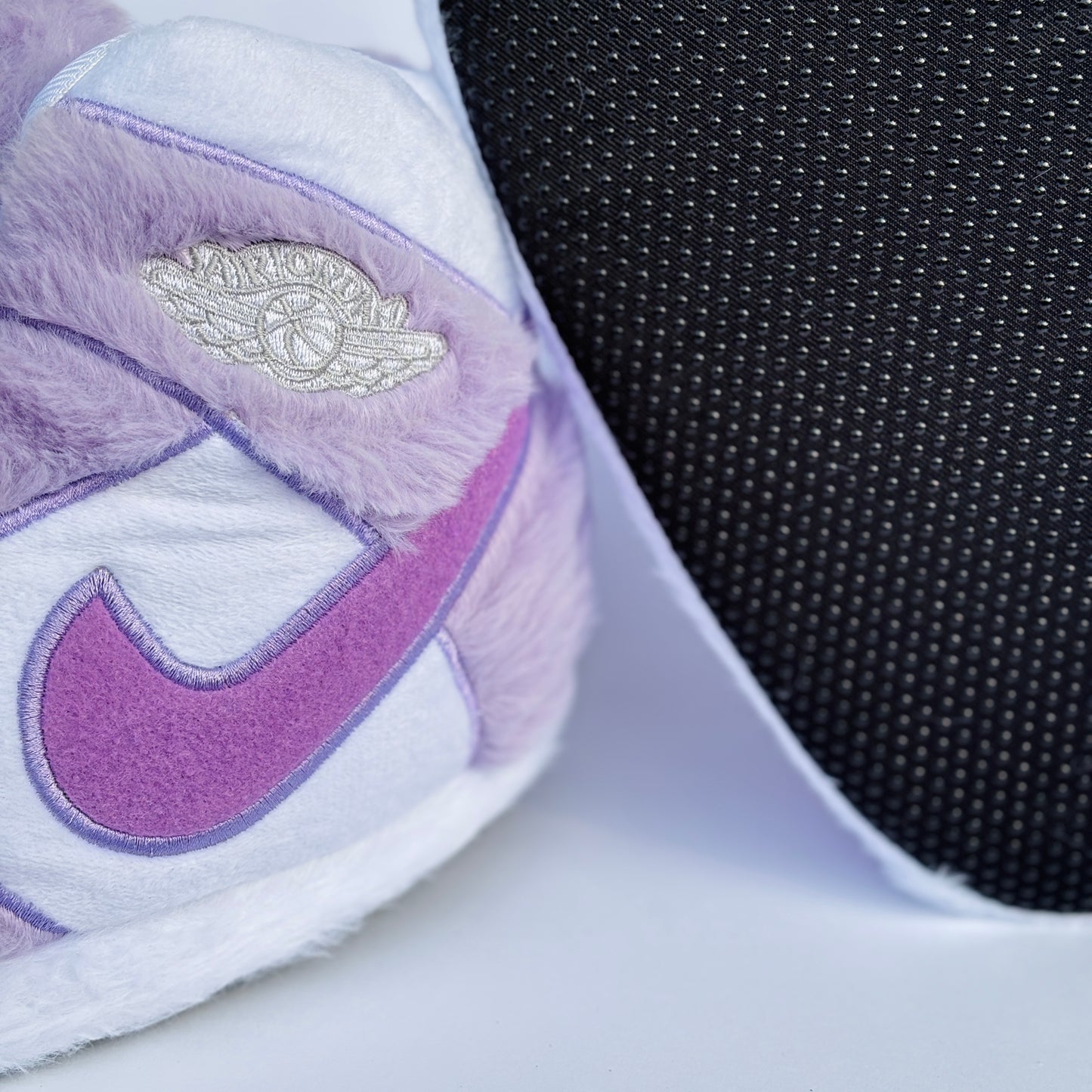 Plush Slippers "Jordan Violet"