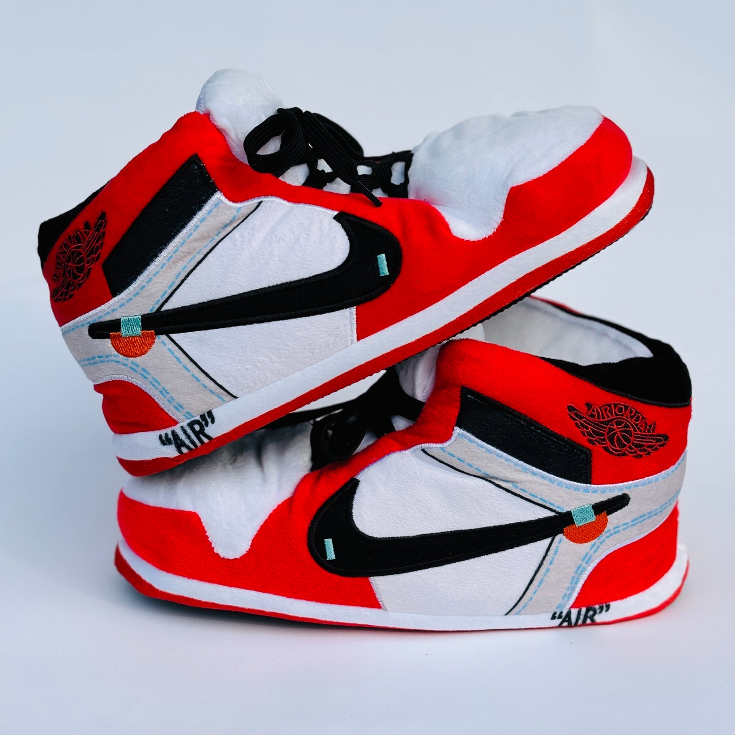 Plush Slippers "Jordan x Off White Chicago"