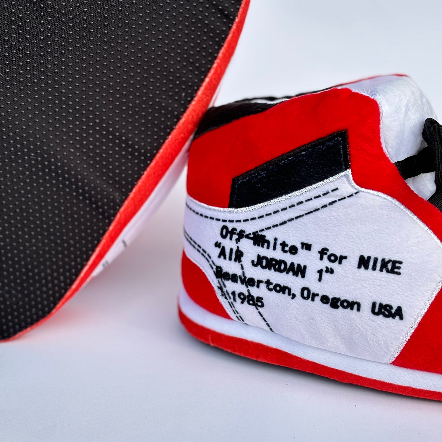 Plush Slippers "Jordan x Off White Chicago"