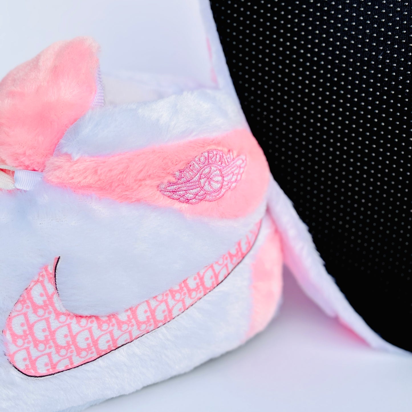 Plush Slippers "Jordan x Dior Pink"