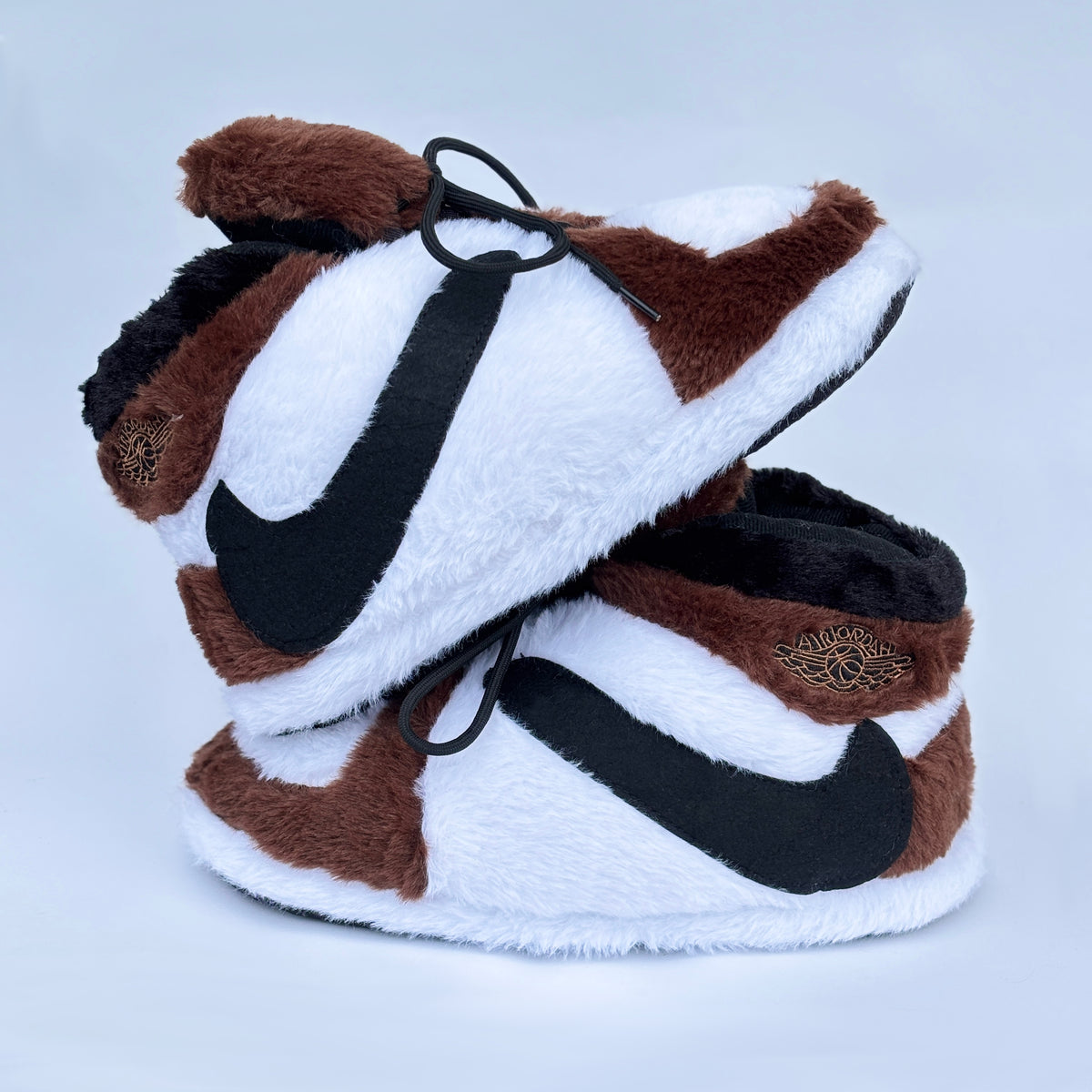 Plush Slippers "Jordan Mocha Brown"