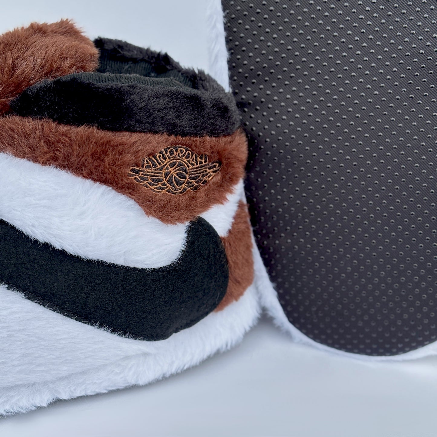 Plush Slippers "Jordan Mocha Brown"